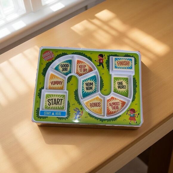 Genuine Fred Dinner Winner Tray Children Lunch Board Game Meal Malamine Plate - Picture 1 of 3